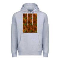 Heather Grey cactus background Premium Hoodie - RanaPortraitStore