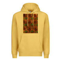 Antique Gold cactus background Premium Hoodie - RanaPortraitStore