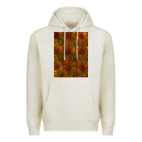 Oatmeal Heather cactus background Premium Hoodie - RanaPortraitStore