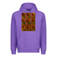 Purple cactus background Premium Hoodie - RanaPortraitStore