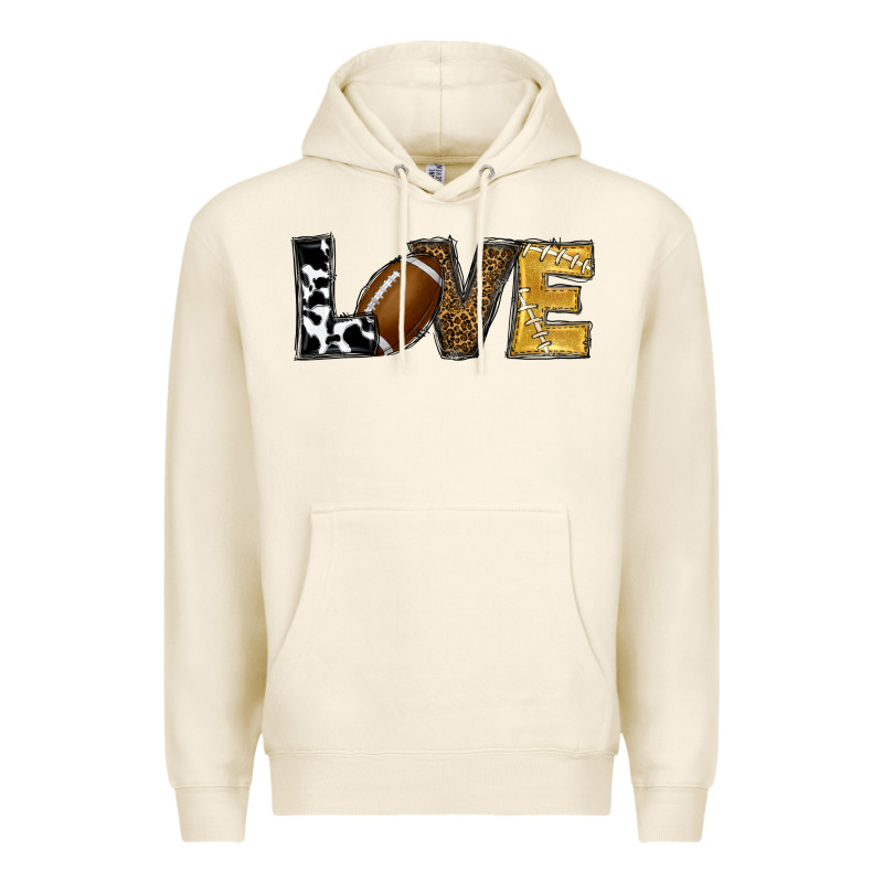 Football Love Premium Hoodie by RanaPortraitStore | Teevron