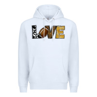 White football love Premium Hoodie - RanaPortraitStore