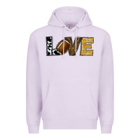 Lilac football love Premium Hoodie - RanaPortraitStore
