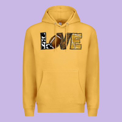 Football Love Premium Hoodie Designed By Ranaportraitstore