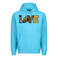 Ocean Blue football love Premium Hoodie - RanaPortraitStore