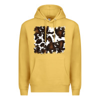Antique Gold cowhide background Premium Hoodie - RanaPortraitStore