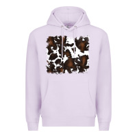 Lilac cowhide background Premium Hoodie - RanaPortraitStore