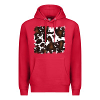 Cardinal cowhide background Premium Hoodie - RanaPortraitStore