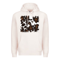 Pale Pink cowhide background Premium Hoodie - RanaPortraitStore