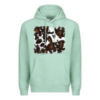 Seafoam cowhide background Premium Hoodie - RanaPortraitStore