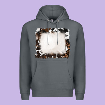 Cowhide And Leopard Background Premium Hoodie Designed By Ranaportraitstore
