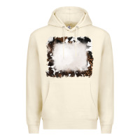 Sandshell cowhide and leopard background Premium Hoodie - RanaPortraitStore