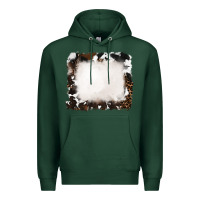 Sports Green cowhide and leopard background Premium Hoodie - RanaPortraitStore