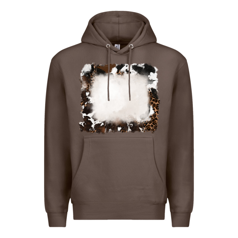 Cowhide And Leopard Background Premium Hoodie by RanaPortraitStore | Teevron