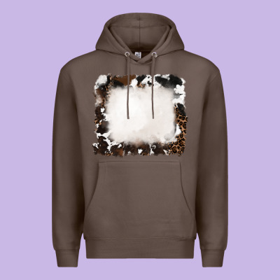 Cowhide And Leopard Background Premium Hoodie Designed By Ranaportraitstore