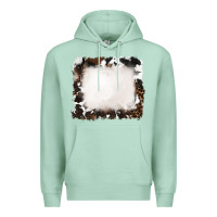 Seafoam cowhide and leopard background Premium Hoodie - RanaPortraitStore