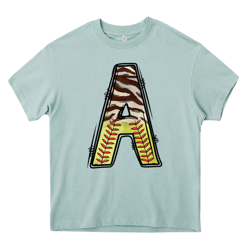 Softball Alphabet A Heavy Core Tee by CowhideDigitalArt | Teevron