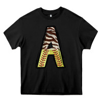 Black softball alphabet a Heavy Core Tee - CowhideDigitalArt