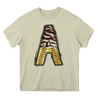 Mossy softball alphabet a Heavy Core Tee - CowhideDigitalArt