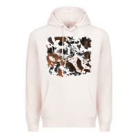 Pale Pink cowhide mixed background Premium Hoodie - RanaPortraitStore