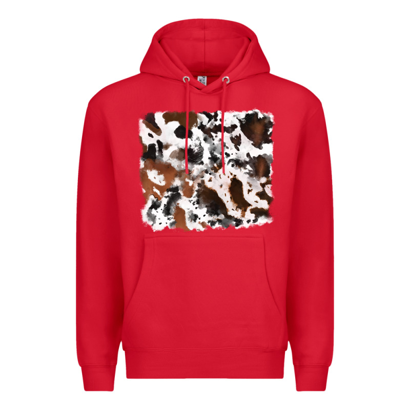 Cowhide Mixed Background Premium Hoodie by RanaPortraitStore | Teevron
