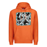 Carrot cowhide glitter tooled leather background Premium Hoodie - RanaPortraitStore
