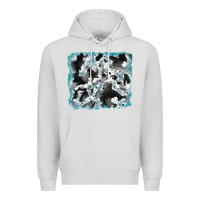 Dove Grey cowhide glitter tooled leather background Premium Hoodie - RanaPortraitStore