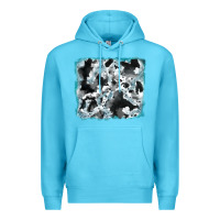 Ocean Blue cowhide glitter tooled leather background Premium Hoodie - RanaPortraitStore