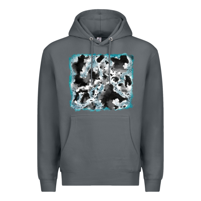 Cowhide Glitter Tooled Leather Background Premium Hoodie by RanaPortraitStore | Teevron
