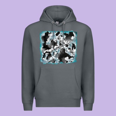 Cowhide Glitter Tooled Leather Background Premium Hoodie Designed By Ranaportraitstore