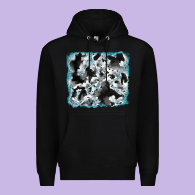 Cowhide Glitter Tooled Leather Background Premium Hoodie Designed By Ranaportraitstore