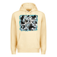 Pina Colada cowhide glitter tooled leather background Premium Hoodie - RanaPortraitStore