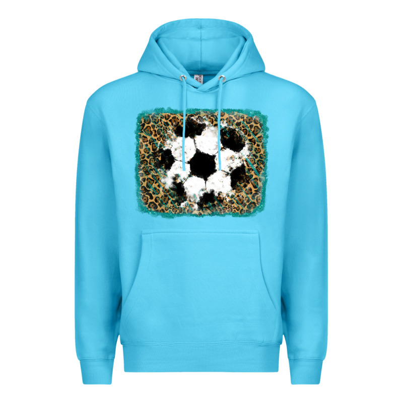 Glitter Soccer Leopard Premium Hoodie by RanaPortraitStore | Teevron
