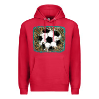 Cardinal glitter soccer leopard Premium Hoodie - RanaPortraitStore