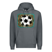 Rock glitter soccer leopard Premium Hoodie - RanaPortraitStore