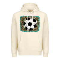 Sandshell glitter soccer leopard Premium Hoodie - RanaPortraitStore