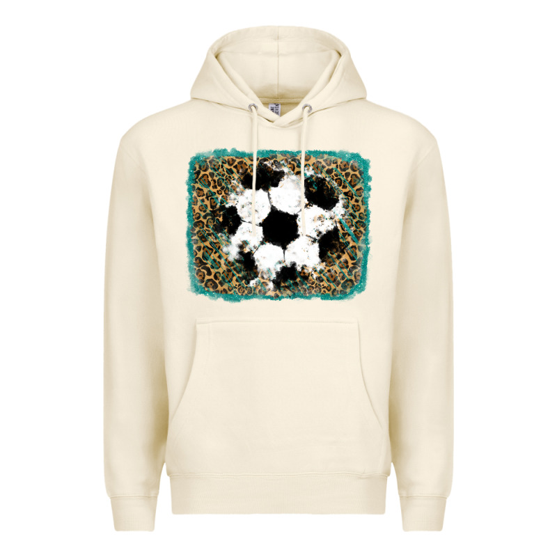 Glitter Soccer Leopard Premium Hoodie by RanaPortraitStore | Teevron