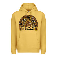 Antique Gold football rainbow Premium Hoodie - RanaPortraitStore