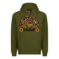 Army Green football rainbow Premium Hoodie - RanaPortraitStore