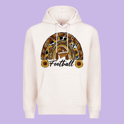 Football Rainbow Premium Hoodie Designed By Ranaportraitstore