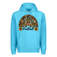 Ocean Blue football rainbow Premium Hoodie - RanaPortraitStore