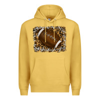 Antique Gold leopard american football backround Premium Hoodie - RanaPortraitStore