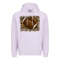 Lilac leopard american football backround Premium Hoodie - RanaPortraitStore
