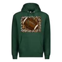 Sports Green leopard american football backround Premium Hoodie - RanaPortraitStore