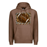 Chestnut leopard american football backround Premium Hoodie - RanaPortraitStore