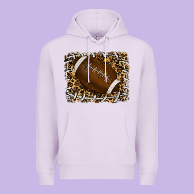 Leopard American Football Backround Premium Hoodie Designed By Ranaportraitstore