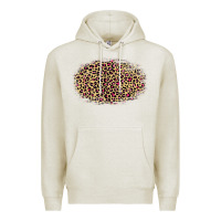 Oatmeal Heather leopard pattern Premium Hoodie - RanaPortraitStore