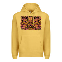 Antique Gold leopard glitter background Premium Hoodie - RanaPortraitStore