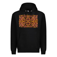 Black leopard glitter background Premium Hoodie - RanaPortraitStore