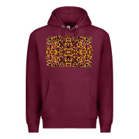 Burgundy leopard glitter background Premium Hoodie - RanaPortraitStore